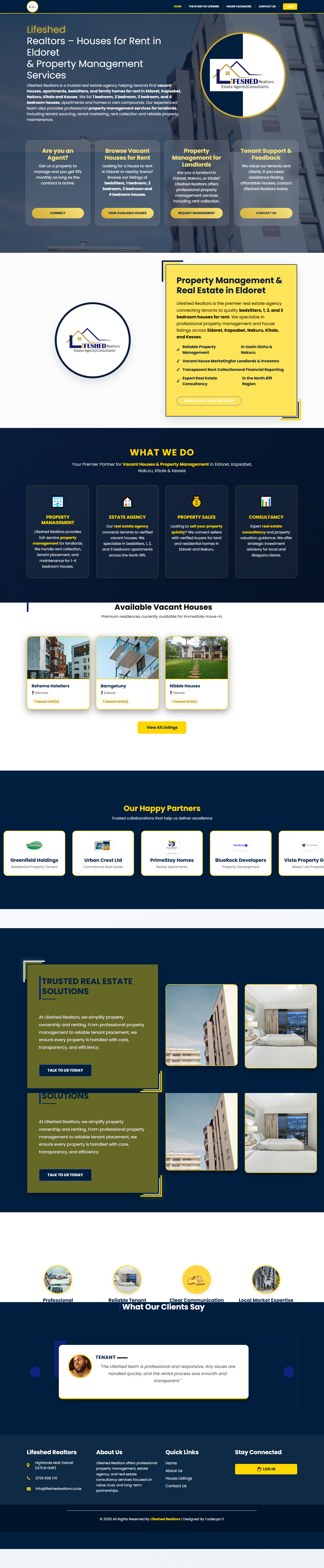 Lifeshed Realtors Website