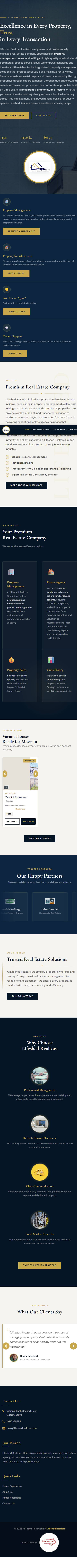 Lifeshed Realtors Website